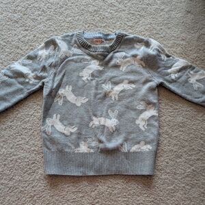 Cozy Kids Gray Bunny Sweater